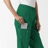 NURTUR Women's Slim Leg Scrub Pant Hunter hemline detail
