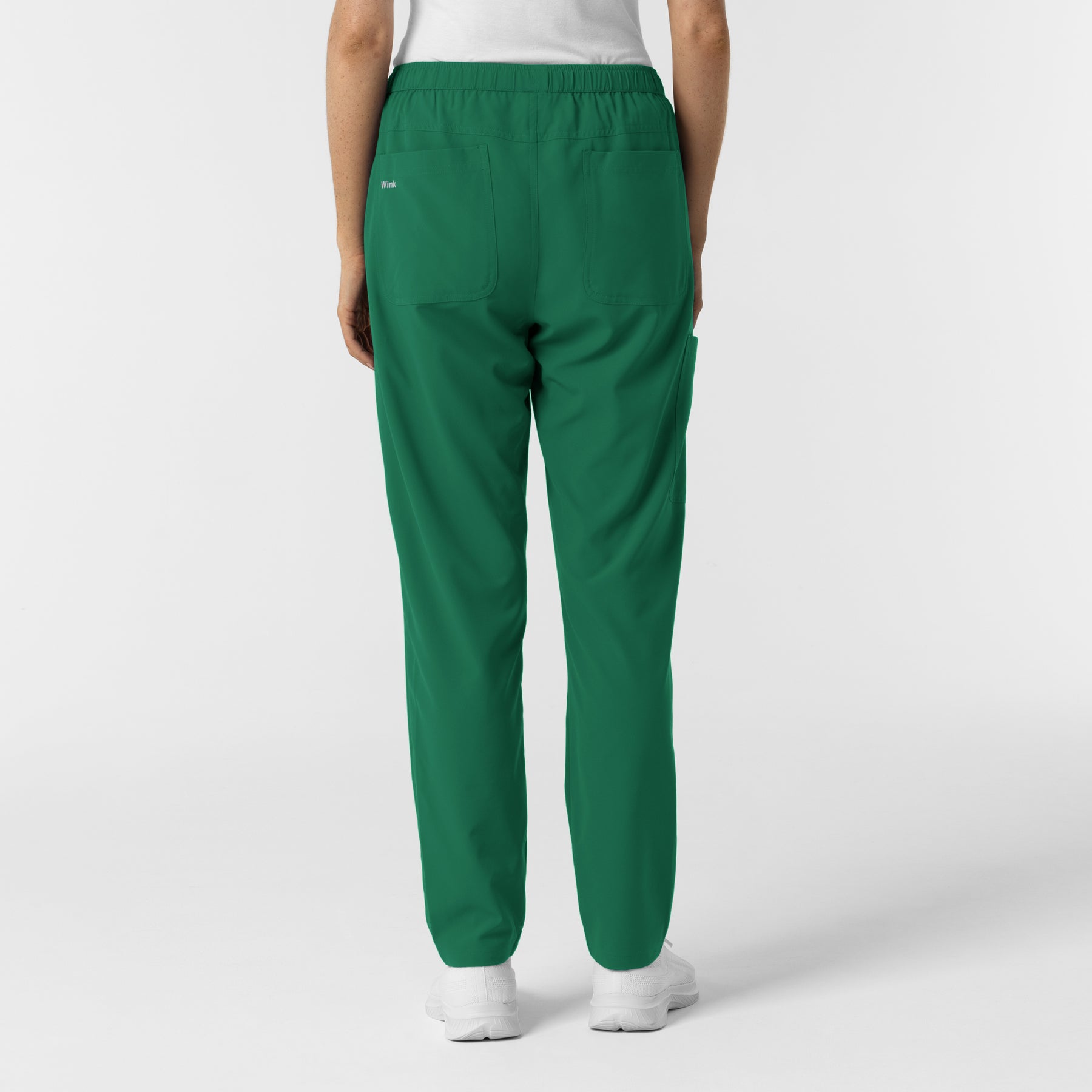 NURTUR Women's Slim Leg Scrub Pant Hunter back view