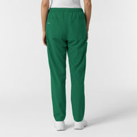 NURTUR Women's Slim Leg Scrub Pant Hunter back view