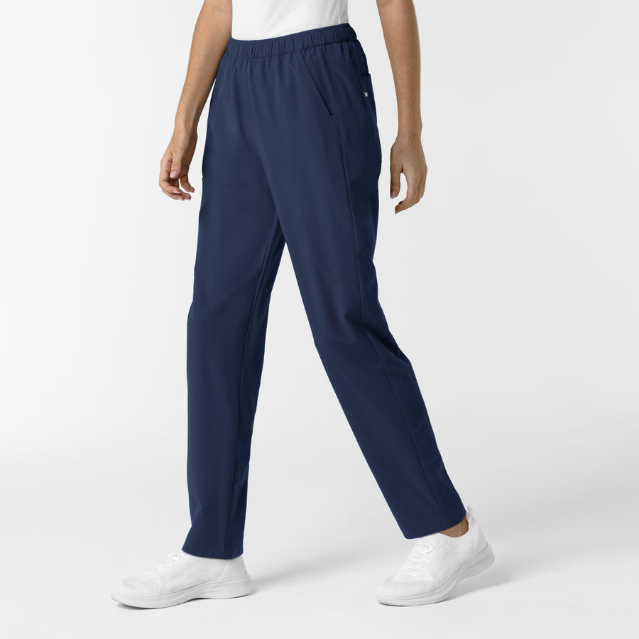 NURTUR Women's Slim Leg Scrub Pant Navy side view