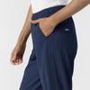 NURTUR Women's Slim Leg Scrub Pant Navy back detail