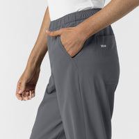 NURTUR Women's Slim Leg Scrub Pant Pewter back detail