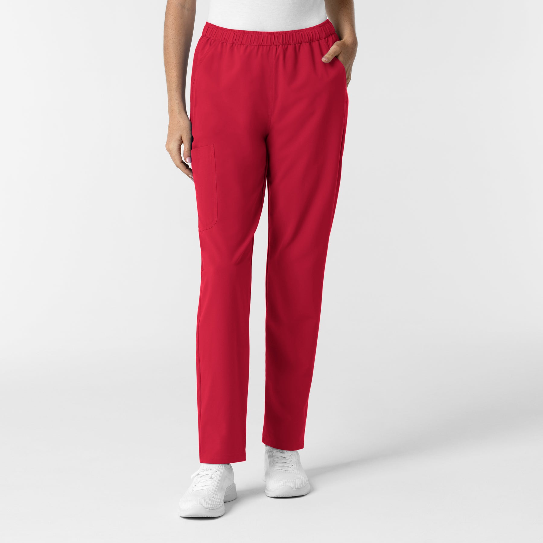 Nurtur Women’s Ankle-Length Slim Scrub Pant - Red