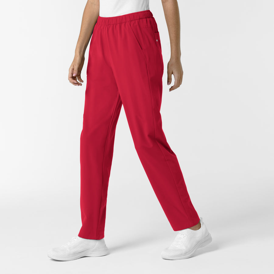 Nurtur Women’s Ankle-Length Slim Scrub Pant - Red