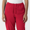 Nurtur Women’s Ankle-Length Slim Scrub Pant - Red
