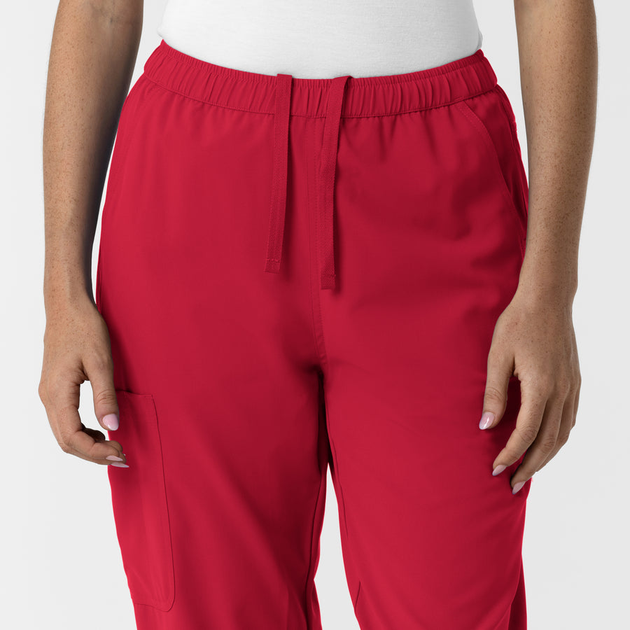 Nurtur Women’s Ankle-Length Slim Scrub Pant - Red