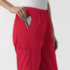 Nurtur Women’s Ankle-Length Slim Scrub Pant - Red