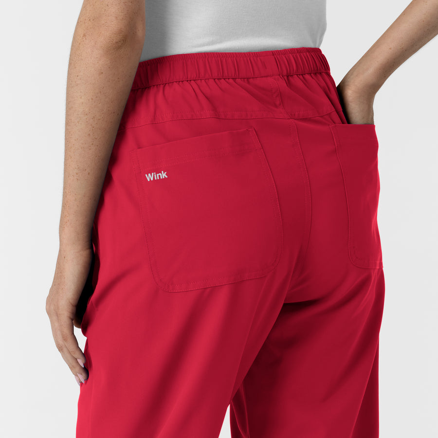 Nurtur Women’s Ankle-Length Slim Scrub Pant - Red