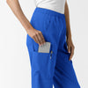 NURTUR Women's Slim Leg Scrub Pant Royal hemline detail
