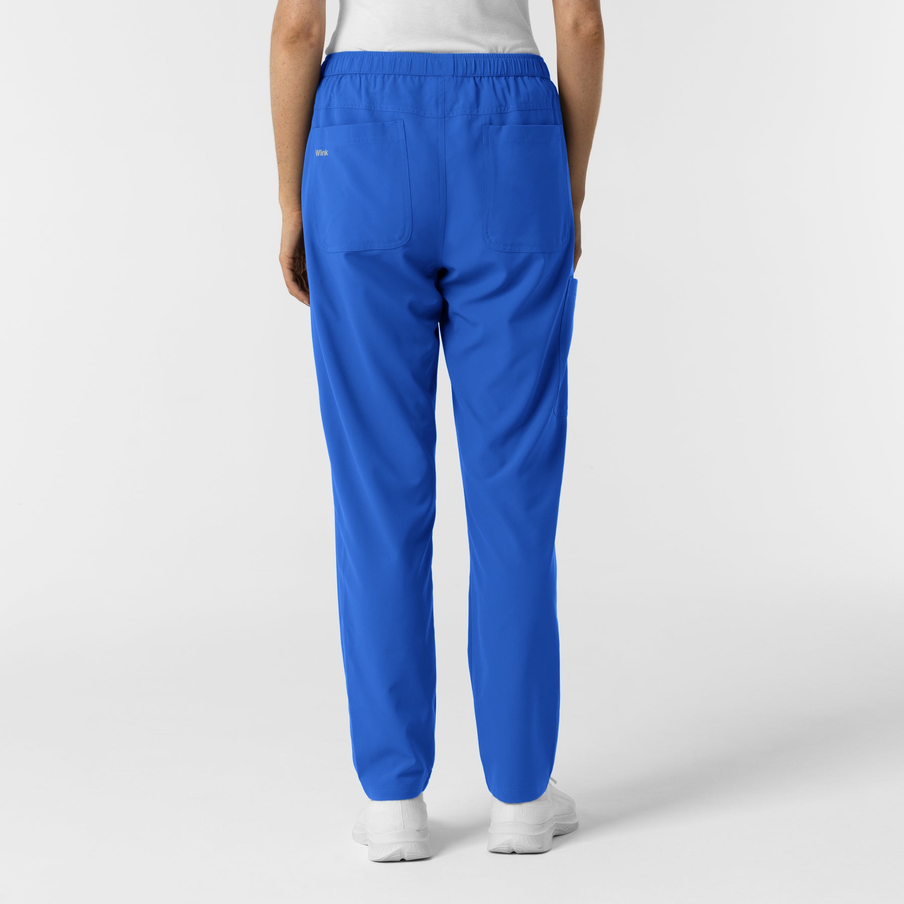 NURTUR Women's Slim Leg Scrub Pant Royal back view