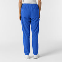 NURTUR Women's Slim Leg Scrub Pant Royal back view