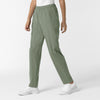 NURTUR Women's Slim Leg Scrub Pant Sage side view