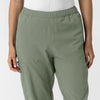 NURTUR Women's Slim Leg Scrub Pant Sage front detail