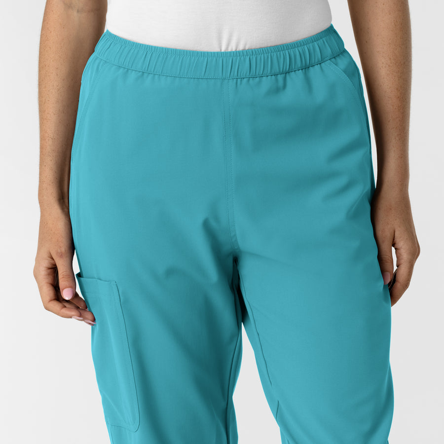 Nurtur Women’s Ankle-Length Slim Scrub Pant - Teal Blue