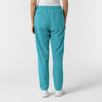 Nurtur Women’s Ankle-Length Slim Scrub Pant - Teal Blue