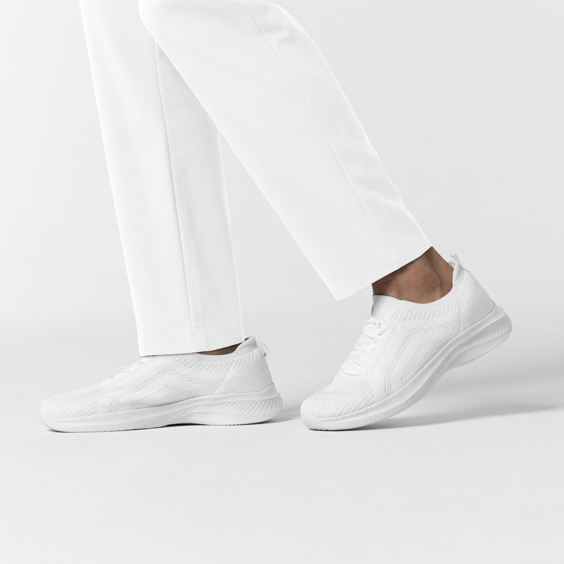 Nurtur Women’s Ankle-Length Slim Scrub Pant - White