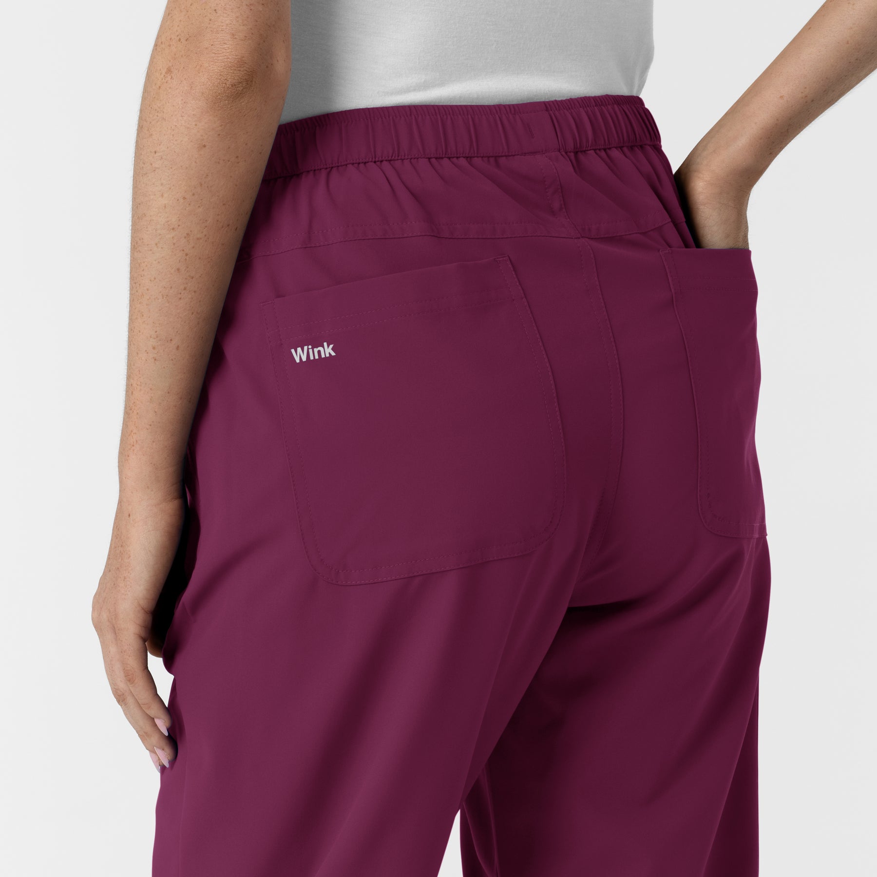 Nurtur Women’s Ankle-Length Slim Scrub Pant - Wine