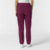 NURTUR Women's Slim Leg Scrub Pant Wine back view