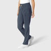 RENEW Women's High Waist Slim Leg Scrub Pant Navy Heather side view
