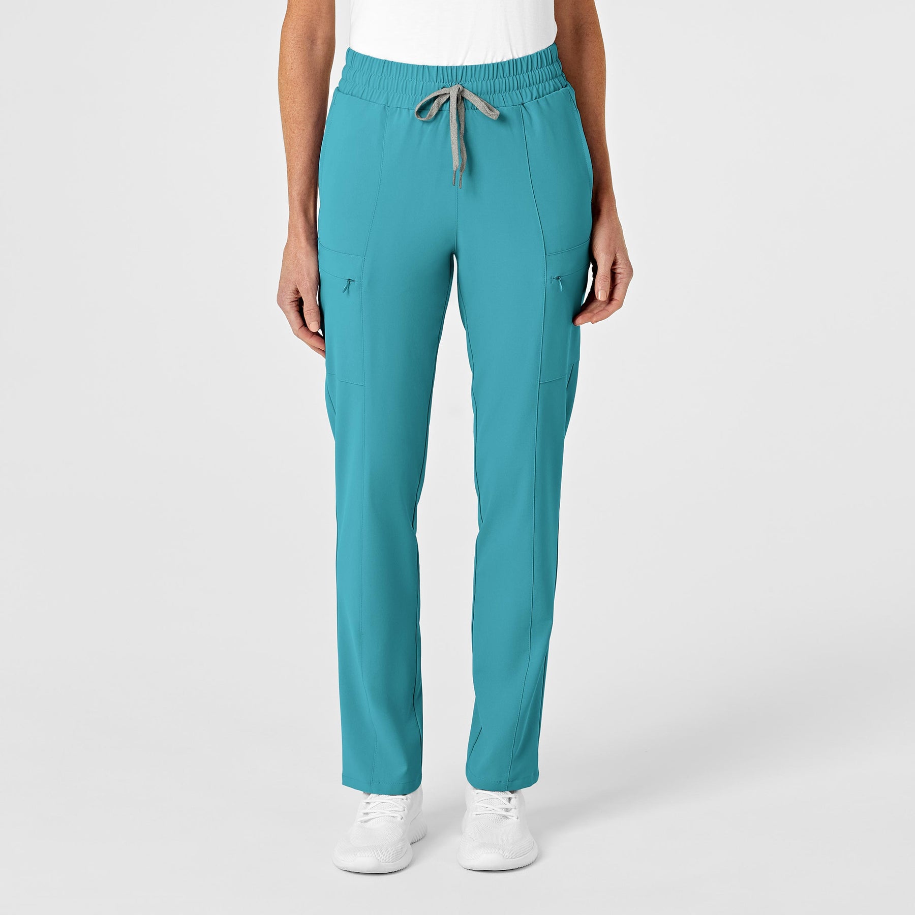 Wink RENEW Women's High Waist Slim Leg Scrub Pant Teal Blue