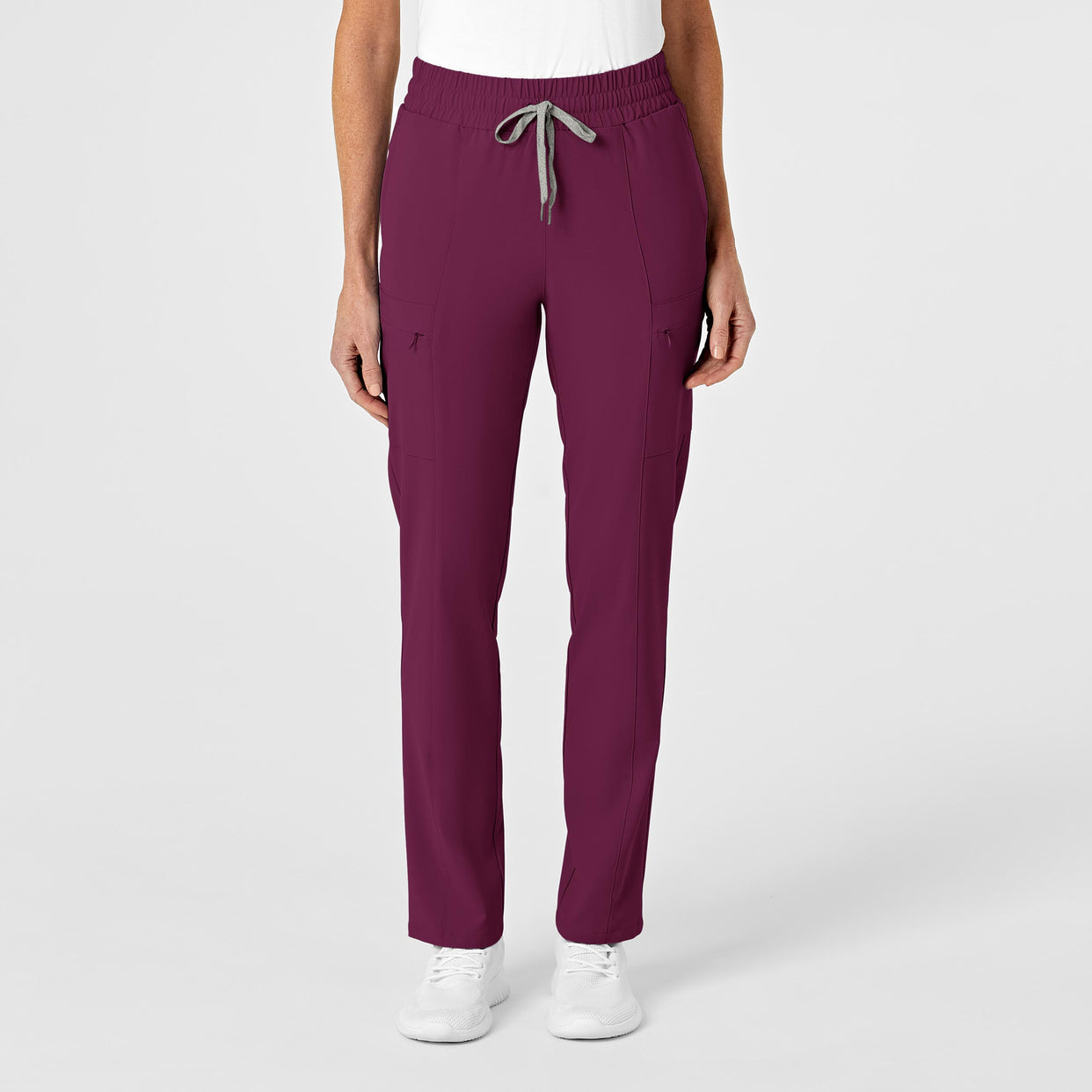 Wink RENEW Women's High Waist Slim Leg Scrub Pant Wine