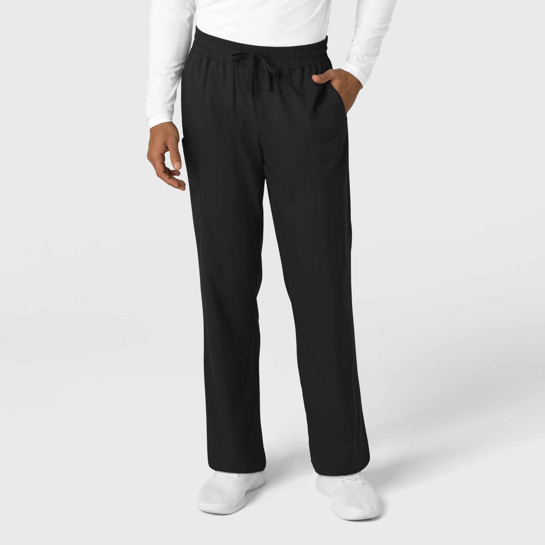 Boundless Men's Straight Leg Scrub Pant Black