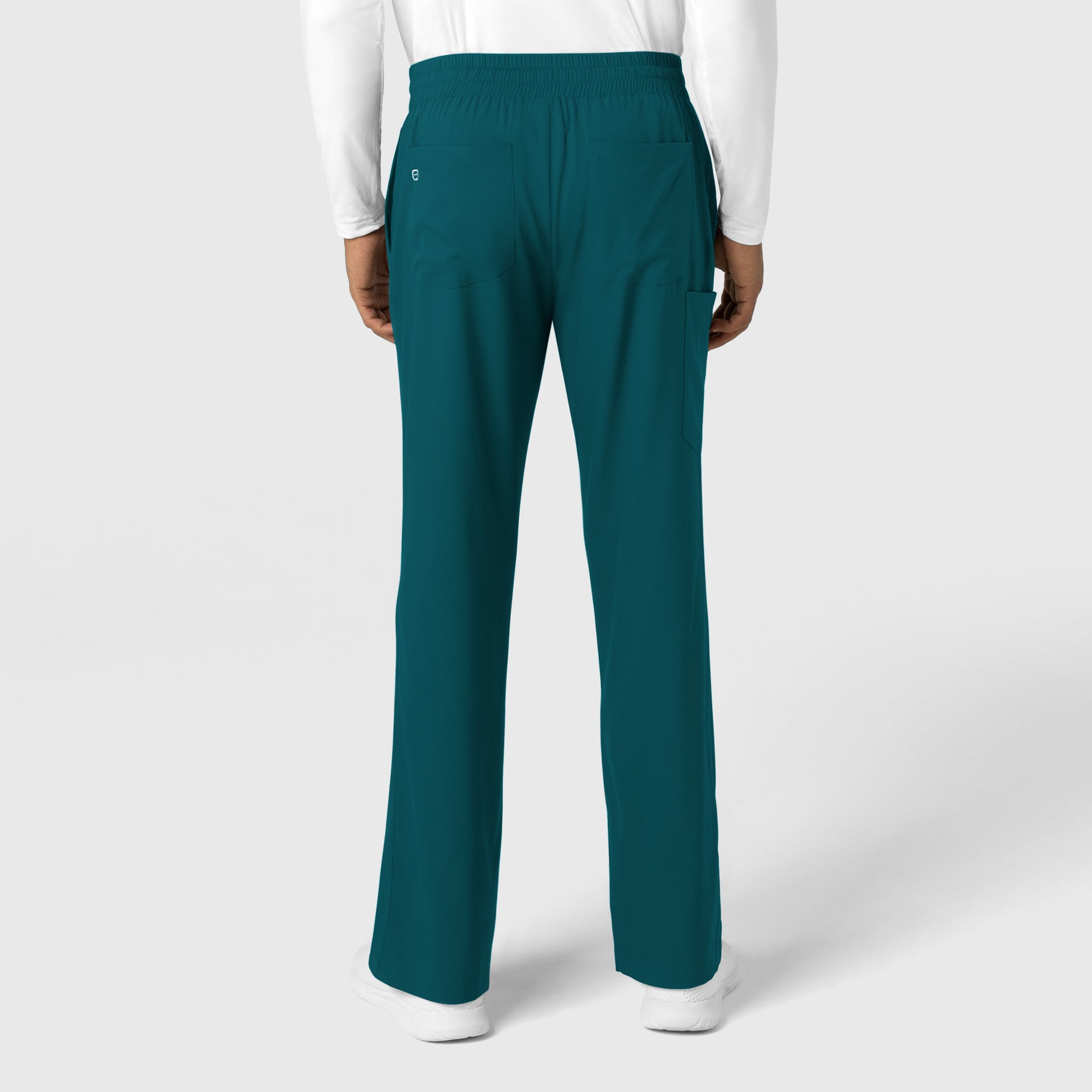 Boundless Men's Straight Leg Scrub Pant Caribbean back view
