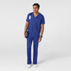 Boundless Men's Straight Leg Scrub Pant Galaxy Blue full scrub set