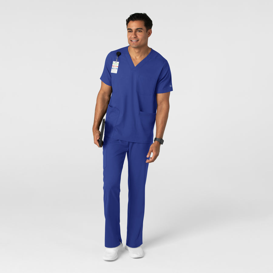 Boundless Men's Straight Leg Scrub Pant Galaxy Blue full scrub set