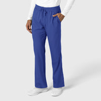 Boundless Men's Straight Leg Scrub Pant Galaxy Blue side view