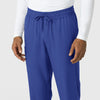 Boundless Men's Straight Leg Scrub Pant Galaxy Blue side detail 1