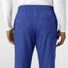 Boundless Men's Straight Leg Scrub Pant Galaxy Blue side detail 2