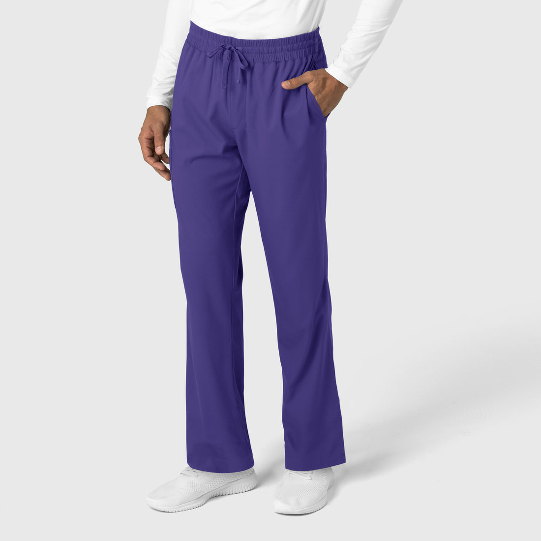Boundless Men's Straight Leg Scrub Pant Grape side view