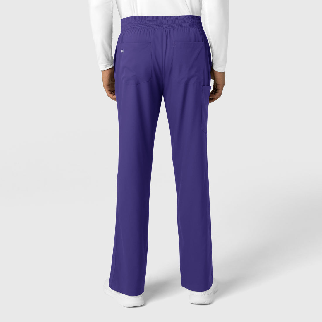 Boundless Men's Straight Leg Scrub Pant Grape back view