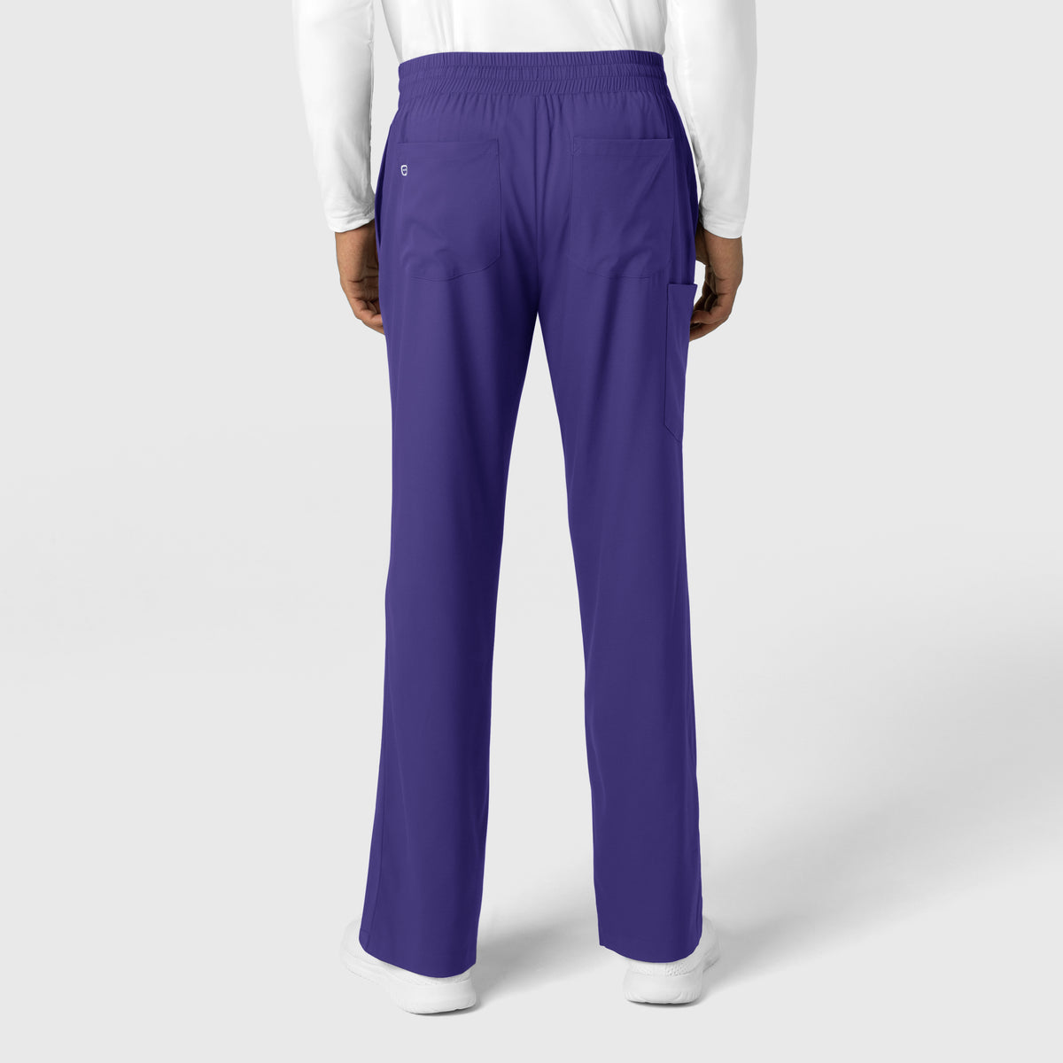 Boundless Men's Straight Leg Scrub Pant Grape back view