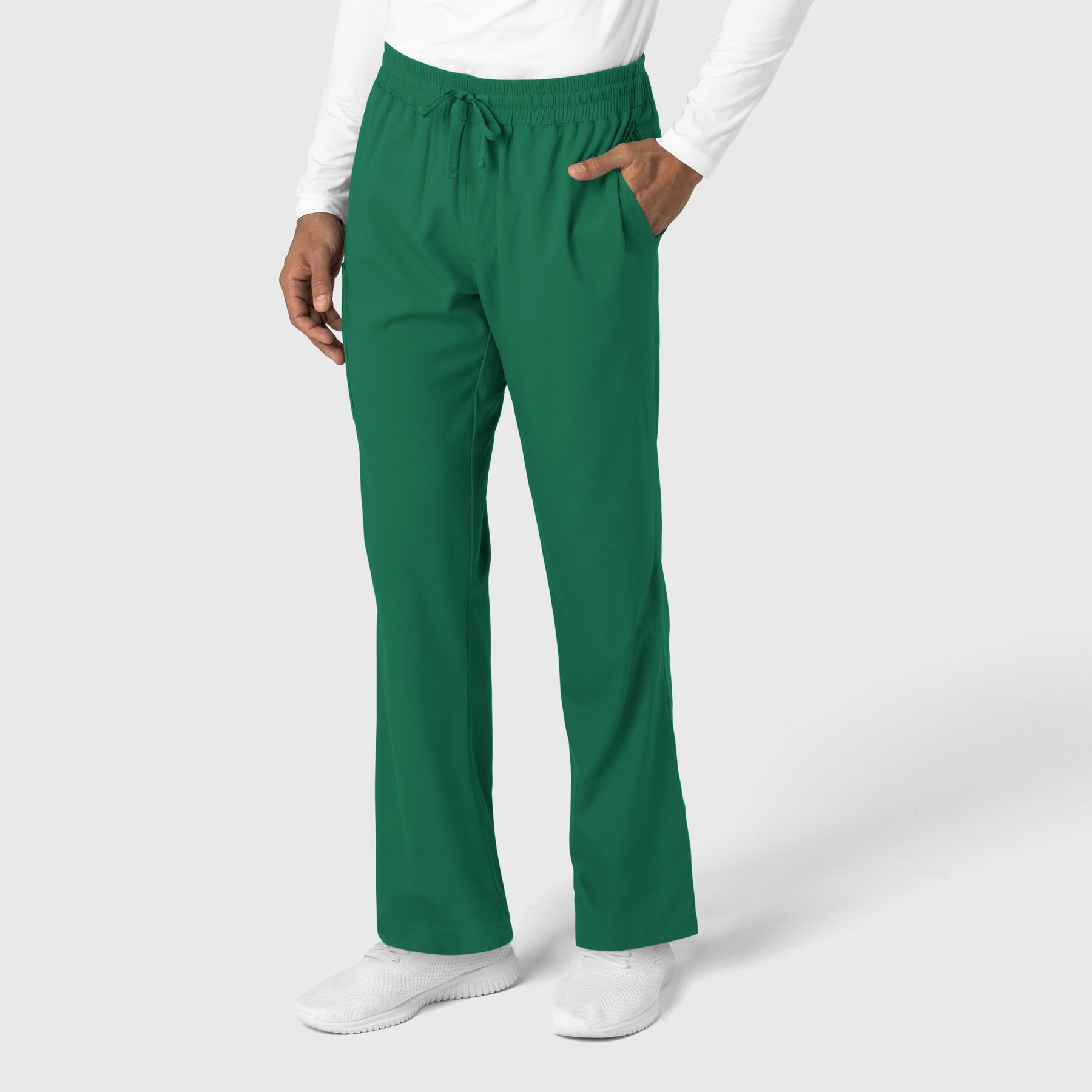 Boundless Men's Straight Leg Scrub Pant Hunter side view