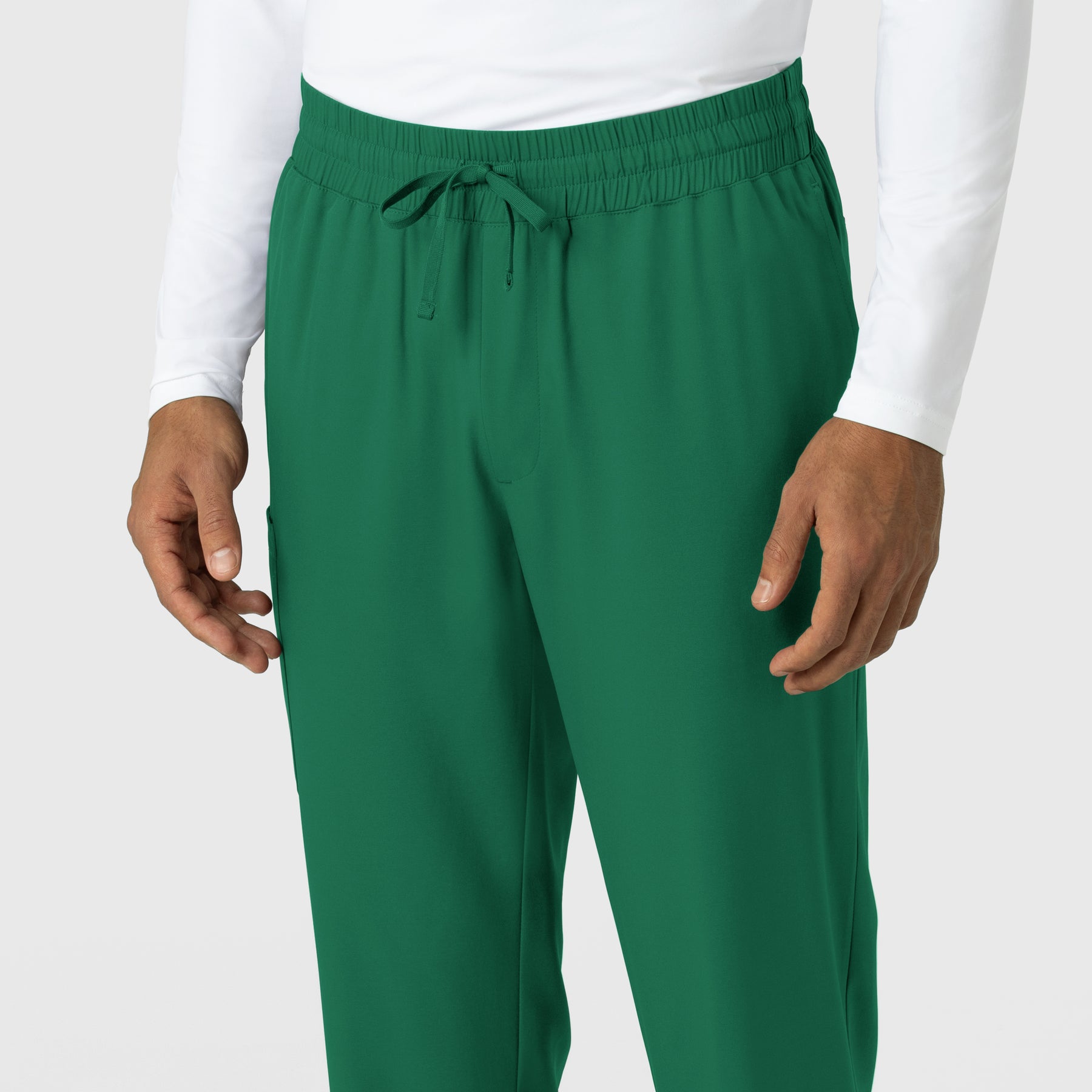 Boundless Men's Straight Leg Scrub Pant Hunter side detail 1