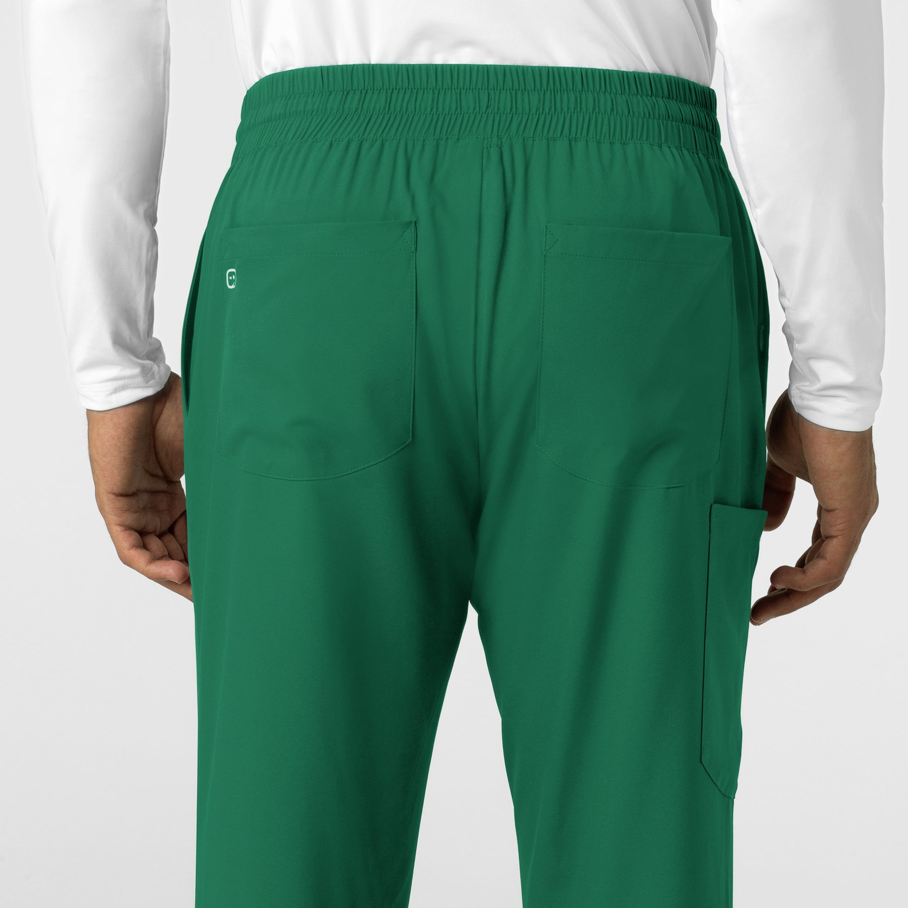 Boundless Men's Straight Leg Scrub Pant Hunter side detail 2