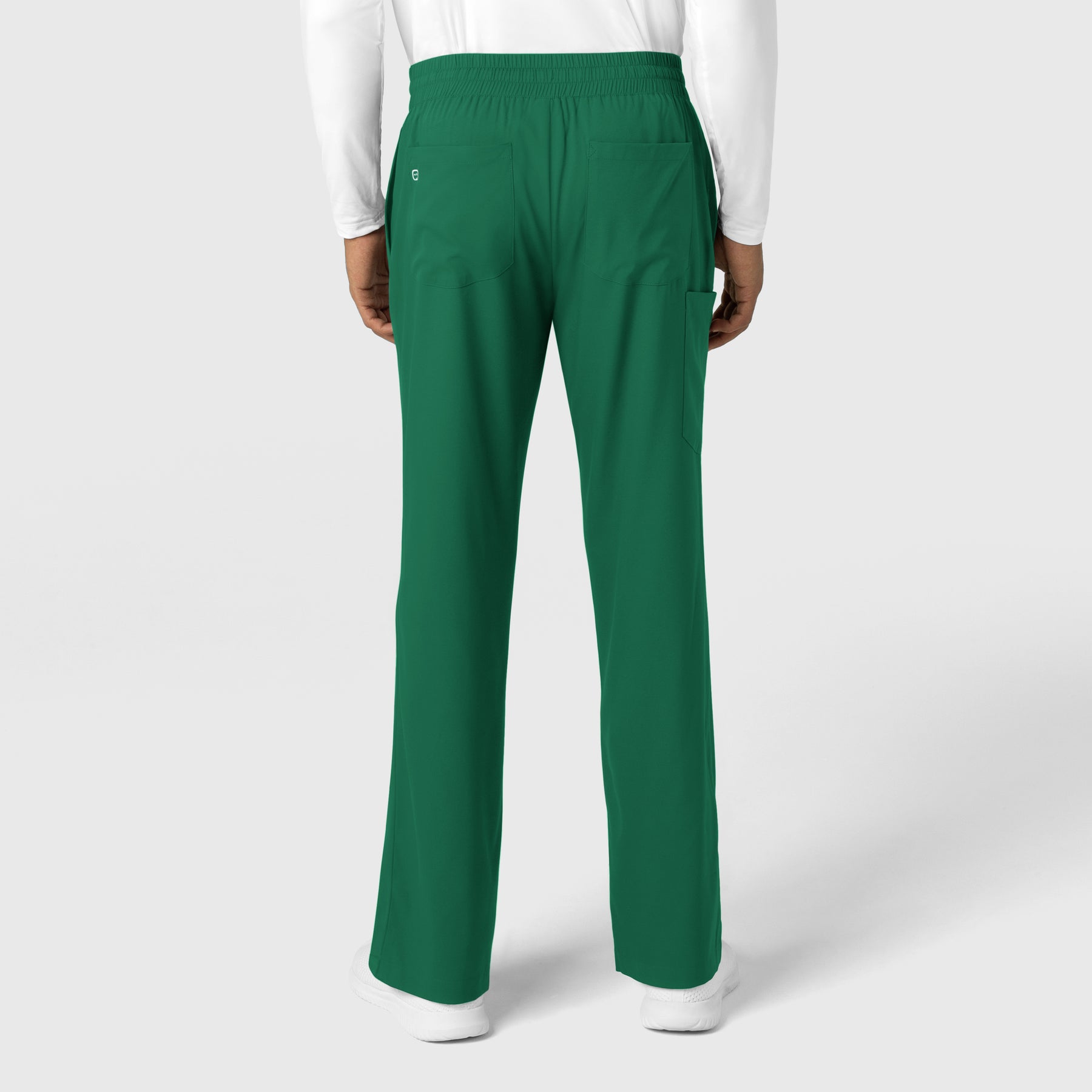 Boundless Men's Straight Leg Scrub Pant Hunter back view