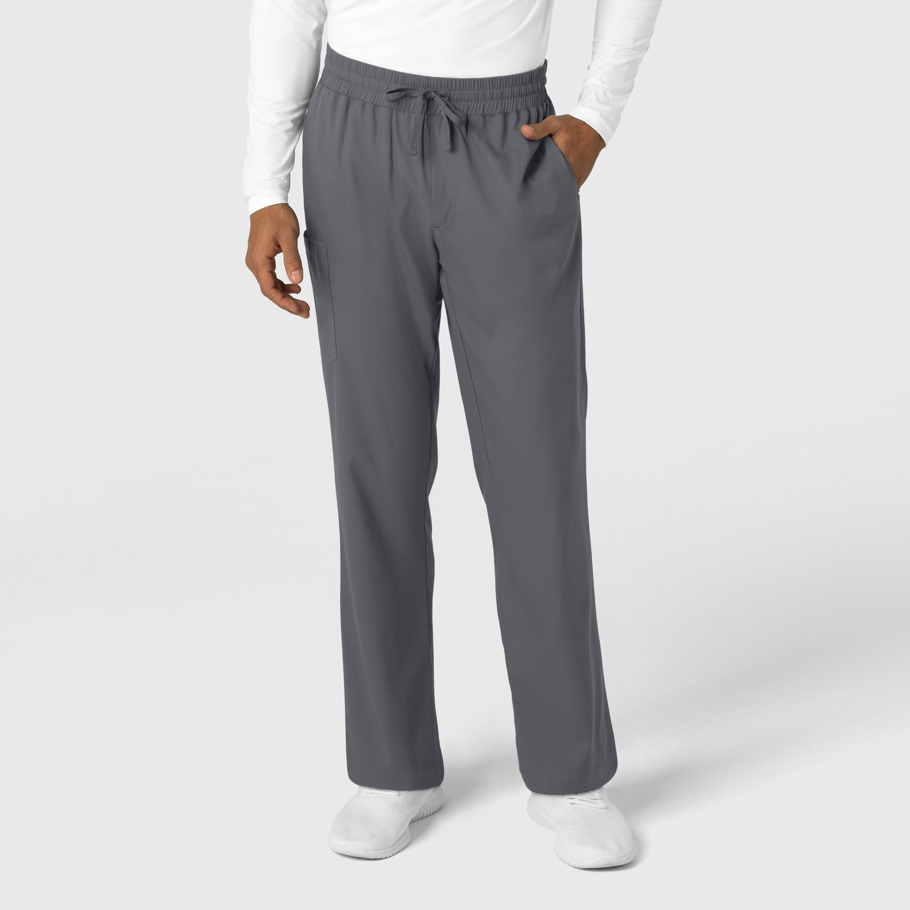 Boundless Men's Straight Leg Scrub Pant Pewter