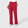 Boundless Men's Straight Leg Scrub Pant Red side view