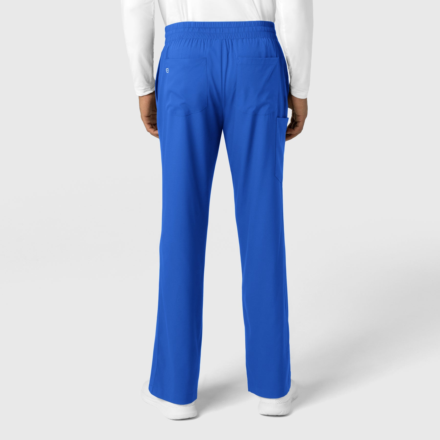Boundless Men's Straight Leg Scrub Pant Royal back view