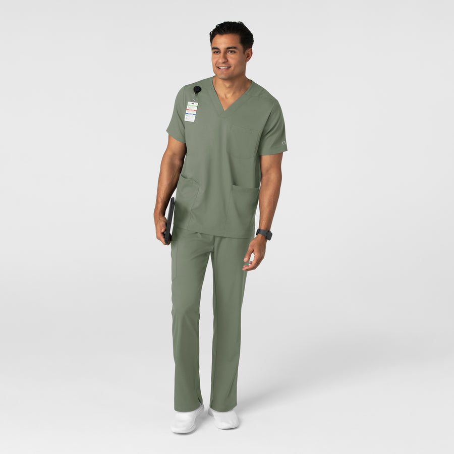 Boundless Men's Straight Leg Scrub Pant Sage full scrub set