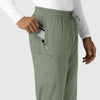 Boundless Men's Straight Leg Scrub Pant Sage front detail
