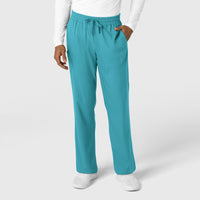 Boundless Men's Straight Leg Scrub Pant Teal