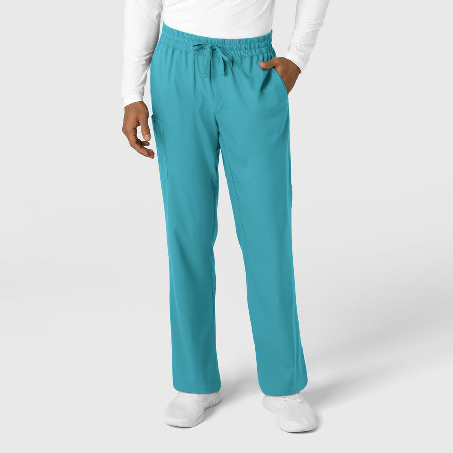 Boundless Men's Straight Leg Scrub Pant Teal