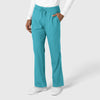 Boundless Men's Straight Leg Scrub Pant Teal side view