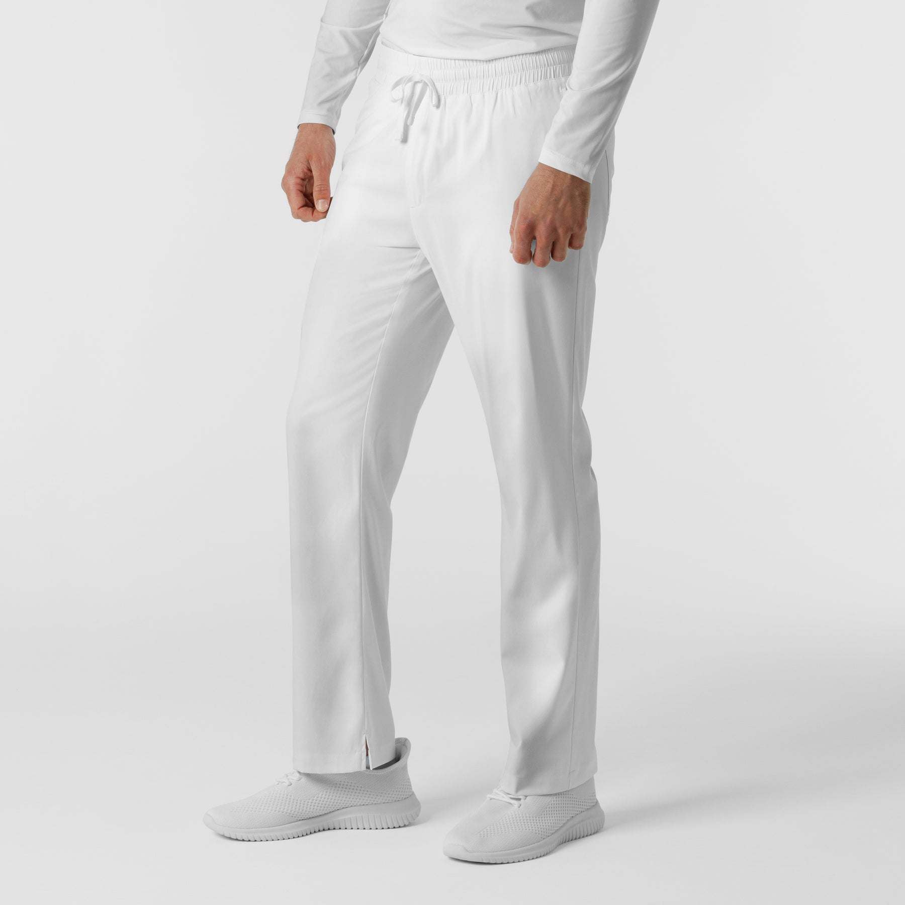 Boundless Men's Straight Leg Scrub Pant White side view