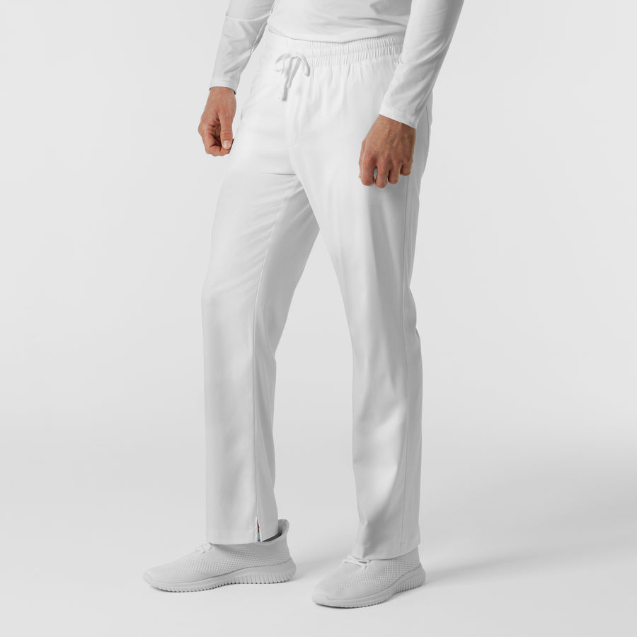 Boundless Men's Straight Leg Scrub Pant White side view