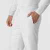 Boundless Men's Straight Leg Scrub Pant White hemline detail